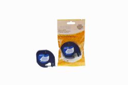 CTS Comp Dymo 91200 Paper Labelling Tape Cassette Black on White 12mm x 4m LetraTAG