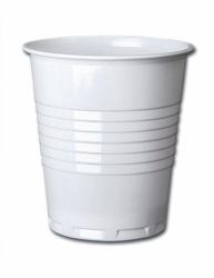 CTS 7oz White Squat Plastic Vending Cups [100]