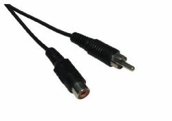 Cables Direct 3m RCA M/F audio cable Black 