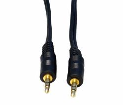 Cables Direct 0.3m, 3.5mm M - M audio cable Black 