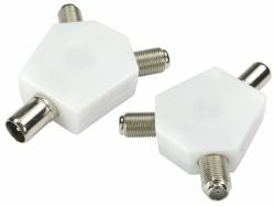 Cables Direct 3-FCONNYN cable splitter/combiner White 
