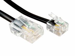Cables Direct RJ11/RJ45 1m Black 