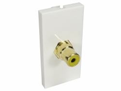 Cables Direct AV-MOD1RCAYL socket-outlet RCA White 
