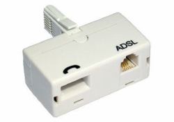 Cables Direct ADSL Microfilter [Adaptor Type] BT ADSL, BT White 