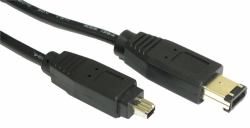Cables Direct 3m firewire 6 Pin - 4 Pin 4-p 6-p Black 