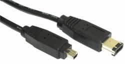 Cables Direct CDL-140EE5M FireWire cable 5 m 6-p 4-p Black 