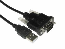 Cables Direct CDLSB-901 serial cable Black 1 m USB Type-A DB-9 