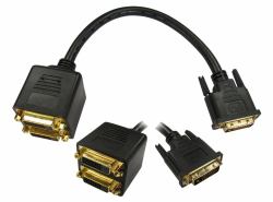 Cables Direct DV-2DVIFF DVI cable 2 x DVI-D DVI-D Black 