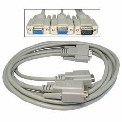 Cables Direct EX-088/1.8 VGA cable 1.8 m VGA [D-Sub] Grey 
