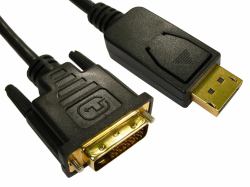 Cables Direct Display Port/DVI-D, 3m DisplayPort Black 