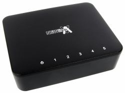 Cables Direct NLHUB-05GB network switch Unmanaged Gigabit Ethernet [10/100/1000] Black, Yellow 