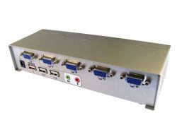 Cables Direct NLKVM-100-4 KVM switch Silver 