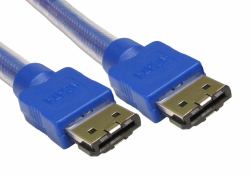 Cables Direct RB-463 SATA cable 3 m eSATA Blue 