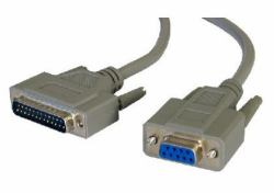 Cables Direct D9 - D25 50cm serial cable Grey 0.5 m 