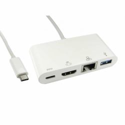Cables Direct USB3C-HDMI-COMBO USB 3.2 Gen 1 [3.1 Gen 1] Type-C White 