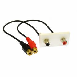 Cables Direct ZZ-MOD-2RCA keystone module 