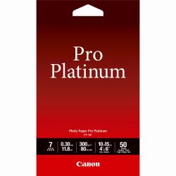 Canon PT-101 Pro Platinum Photo Paper 4x6” - 50 sheets 