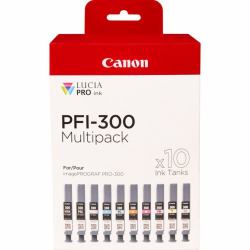 Canon PFI-300 ink cartridge 10 pc[s] Original Black, Blue, Cyan, Grey, Magenta, Photo black, Photo magenta, Red, Yellow 