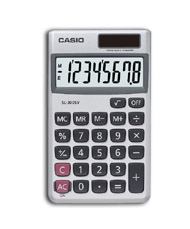 Casio SL-300SV calculator Pocket Display Silver 