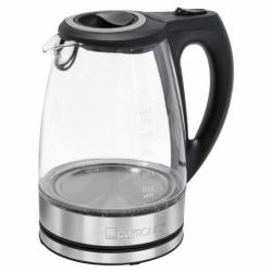 Clatronic WKS 3744 G electric kettle 1.7 L 2200 W Black, Grey, Stainless steel, Transparent 