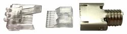 CommScope MP-6S-B-5 RJ45 Stainless steel, Transparent 