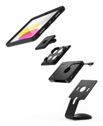 Compulocks Universal Tablet Magnetic Core Counter Stand or Wall Mount Plus Hub Black 