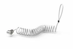Compulocks Universal Tablet Lock with Keyed Coiled Cable Lock Black 