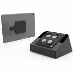 Compulocks Universal Tablet Magnetic AV Conference Room Capsule with Cable Lock Black 