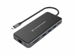 Conceptronic DONN15G laptop dock/port replicator Wired USB 3.2 Gen 1 [3.1 Gen 1] Type-C Grey 