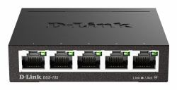 D-Link DGS-105 Unmanaged L2 Gigabit Ethernet [10/100/1000] Black 