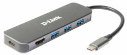 D-Link 5-in-1 USB-C Hub with HDMI/Power Delivery 