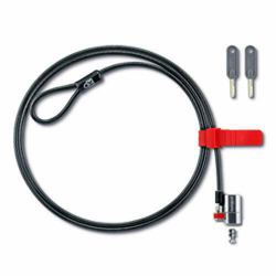 DELL Kensington Clicksafe Notebook - Lock KIT 461-10169, Rubber, - Steel, Black - Warranty: 12M