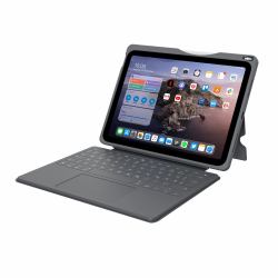 DEQSTER Smart Rugged Touch PLUS Keyboard for iPad 10.9" [10th Gen.], QWERTY Layout 