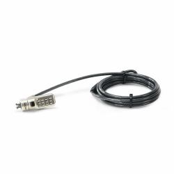 DICOTA SECURITY CABLE N-LOCK COMBINATI - ESETTABLE 2.5X6MM SLOT SINGLE