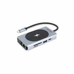 DICOTA D32059 interface hub USB Type-C Black, Silver 
