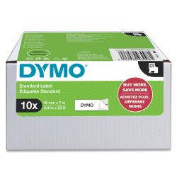 DYMO Authentic D1 Labels | Black Print on White | 19mm x 7m | Self-Adhesive Labels for LabelManager Label Printers | 10 Count 