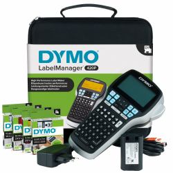 DYMO LabelManager 420P High Performance Rechargeable Portable Label Maker Kit | ABC Keyboard with 4 Rolls of D1 Labels & Carrying Case 