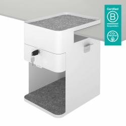 Dataflex Bento 500 desk drawer organizer Steel White 
