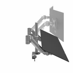 Dataflex 862 Desk Silver 