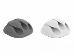 DeLOCK 18297 cable organizer Cable holder Desk/Wall Grey,White 6 pc[s] 