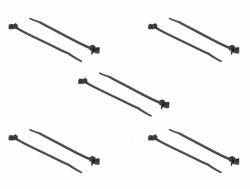 DeLOCK 18895 cable tie Releasable cable tie Nylon Black 10 pc[s] 