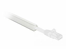 DeLOCK Cable Duct Mini self-closing self-adhesive 10 x 10 mm - length 1 m white 