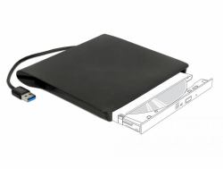 DeLOCK 42603 ODD enclosure 13.3 cm [5.25"] SATA III Black 