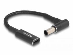 DeLOCK Adapter cable for Laptop Charging Cable USB Type-C female to Sony 6.0 x 4.3 mm male 90° angled 15 cm 