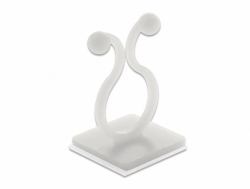 DeLOCK 60175 cable organizer Cable hook Floor Transparent 10 pc[s] 