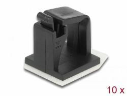 DeLOCK 60247 cable organizer Cable holder Floor Black 10 pc[s] 