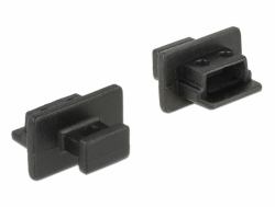 DeLOCK 64011 socket safety cover USB Mini-B Black 10 pc[s] 