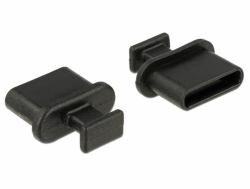DeLOCK 64013 socket safety cover USB Type-C Black 10 pc[s] 