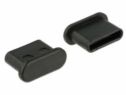 DeLOCK 64014 socket safety cover USB Type-C Black 10 pc[s] 
