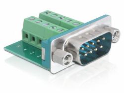 DeLOCK Sub-D 9-p M 9-p D-Sub M Green, Silver 
